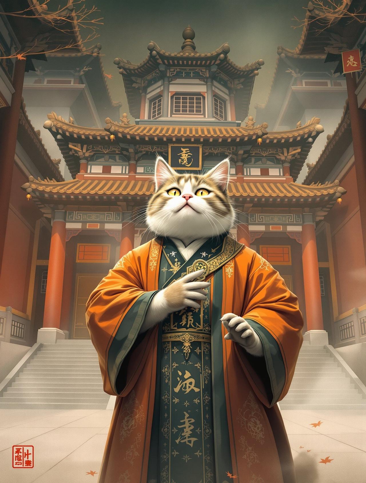大理寺日志漫画封面 - 猫爷李饼在大理寺门前